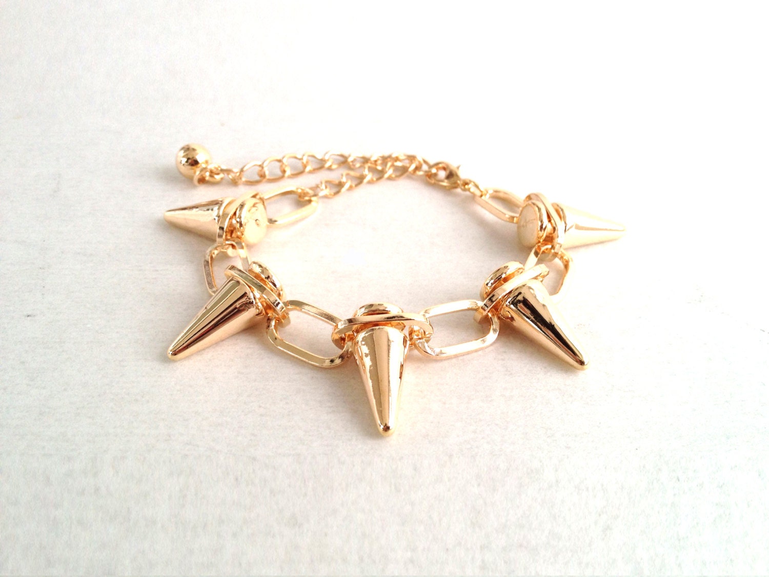 SALE: Gold Spike Chain Arm Candy Bracelet