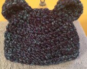 Baby Bear Hat, Crochet Hat, Baby Boy, PHOTO PROP, Shower Gift,  Newborn