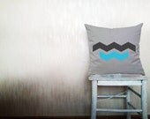 Chevron pillow decorative throw pillow geometric pillow cover gray cotton toss arrow pillow case rustic bedroom set 18x18 inches ohtteam