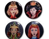Four Queens Button Pack