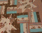 Vintage Cowboys and Indians Quilt