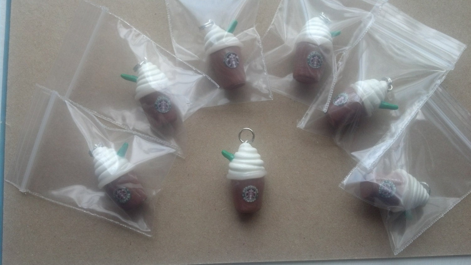 Starbucks Frappuccino Coffee Polymer Clay Charm