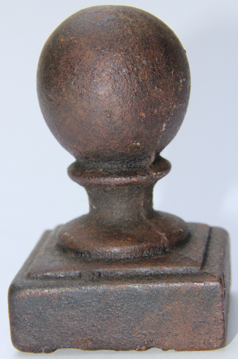 Vintage Cast Iron Ball Fence Finial