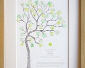 DIGITAL download. Fingerprint tree teachers gift, classroom gift, thank you card, graduation gift, A4 print Digital download, print at home.