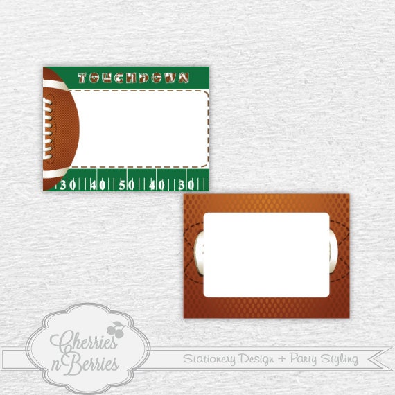 Football Birthday Party Printable Fancy Labels Il_570xn