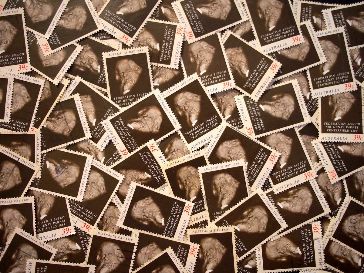 Australia Day Henry Parkes Stamps x 10