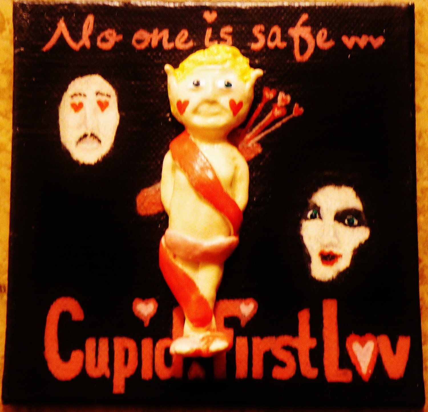 Cupid: First Love 3D Postcard Painting