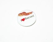 Bacon 1" Pinback Button  - Want Buttons