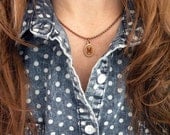 Modern Initial Necklace, Handcrafted and Laser Engraved