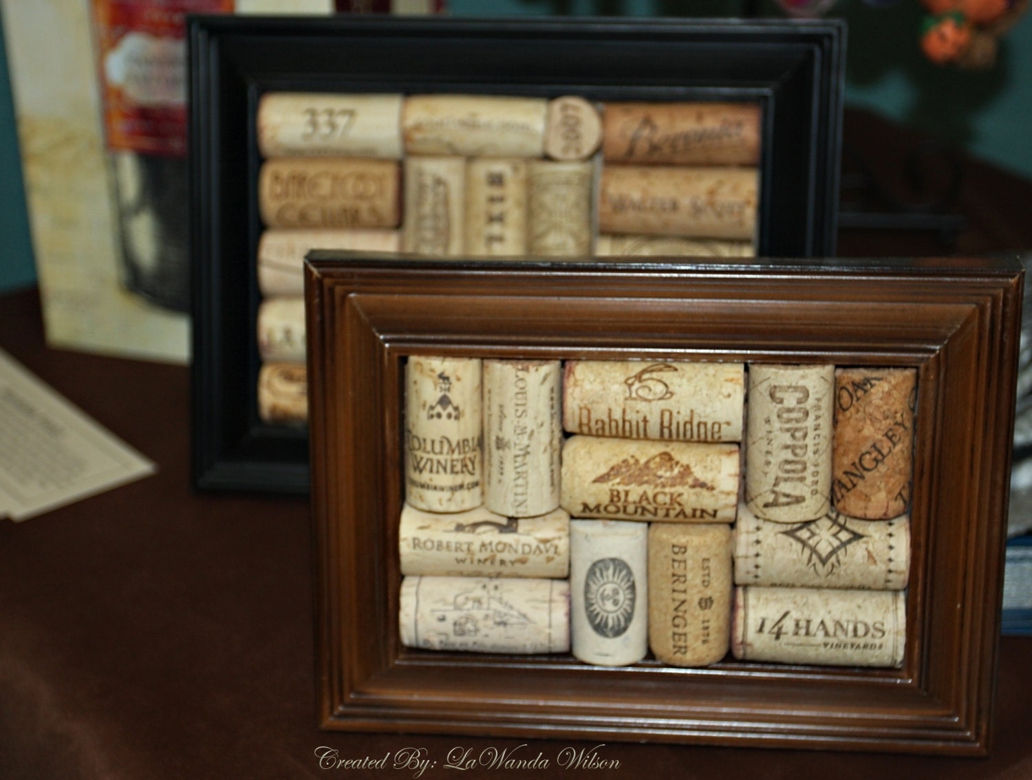 Framed Corks Wall Decor, Wine Corks, Cork, Wine, Napa, Toast, Custom Framing, Rustic, Shabby Chic