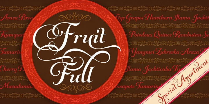 Gioviale - a calligraphic script font
