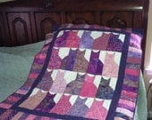 Cat silhouette quilt
