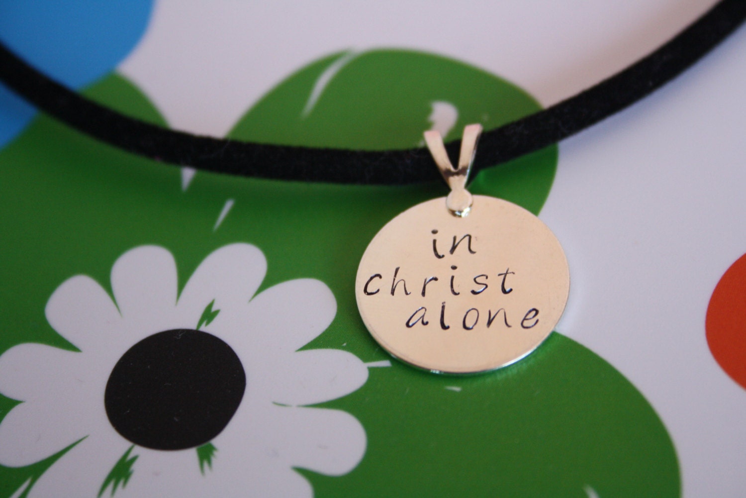 Personalized Custom Made To Order Hand Stamped Pendant Necklace