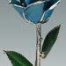 Dark Blue Platinum Rose by Living Gold - Real Rose Dipped in Platinum