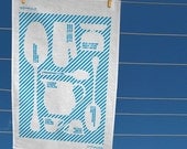 Measure For Measure - 100% Linen hand screen printed teatowel