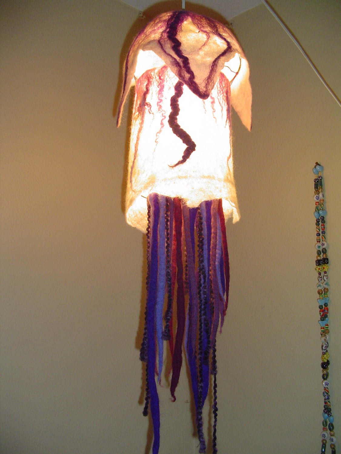 purple jellyfish lamp