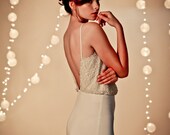 Glamorous open back  mermaid wedding gown