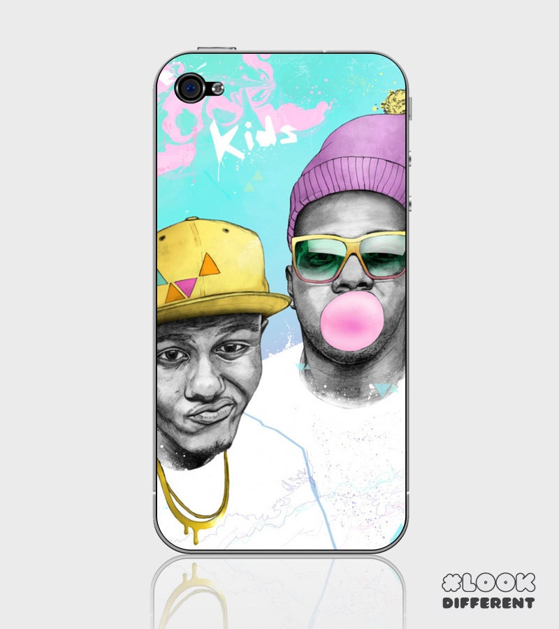 iPhone 5 or iPhone 4 / 4S Skin Decal Sticker Exclusive Design Cool Kids