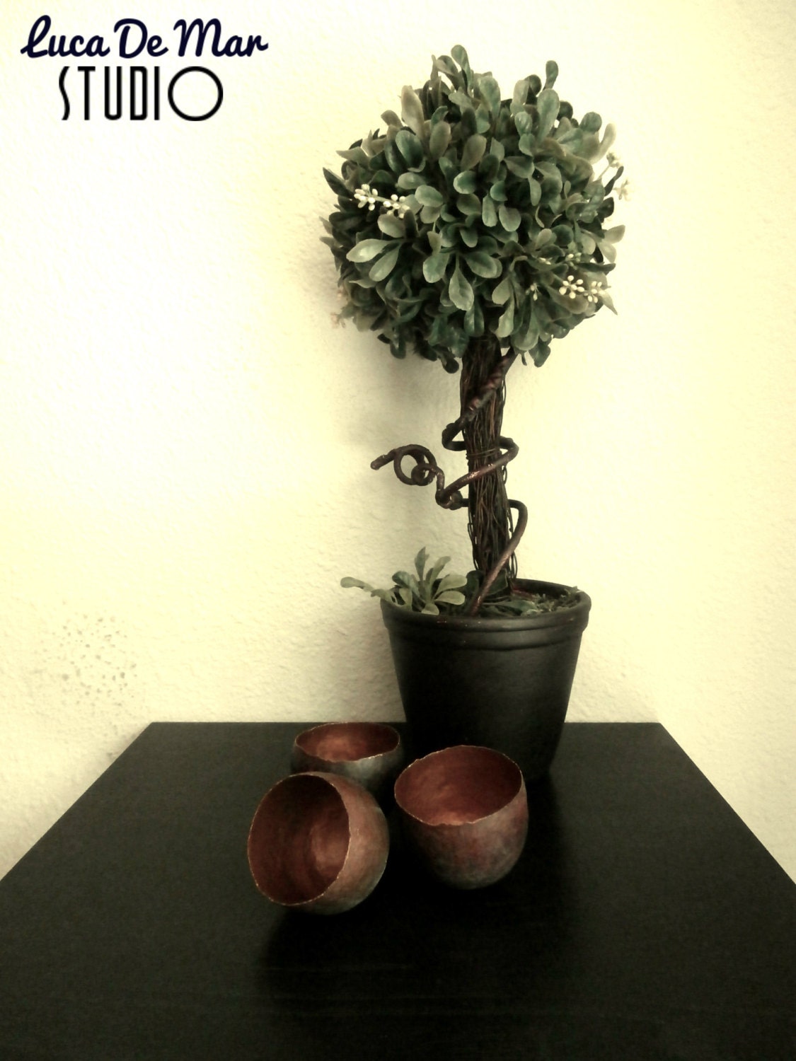 Hand Raised Decorative Copper Vessel