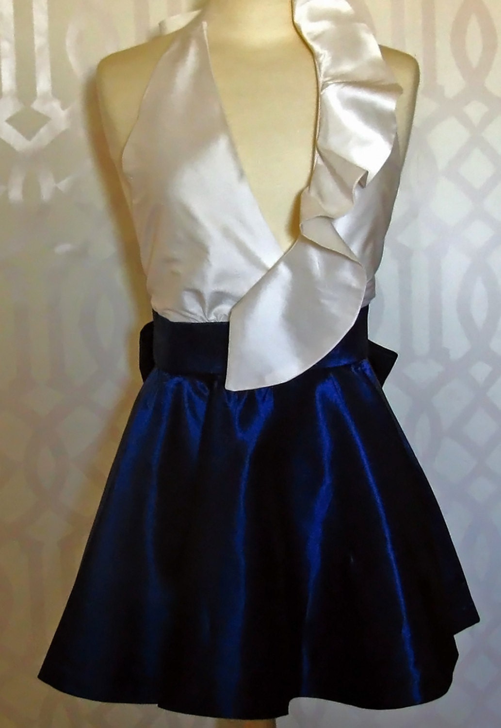 Silk and Taffeta Hostess Apron