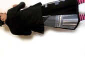 Black skirt "Rectangles" size 42eu - 14uk - 12us