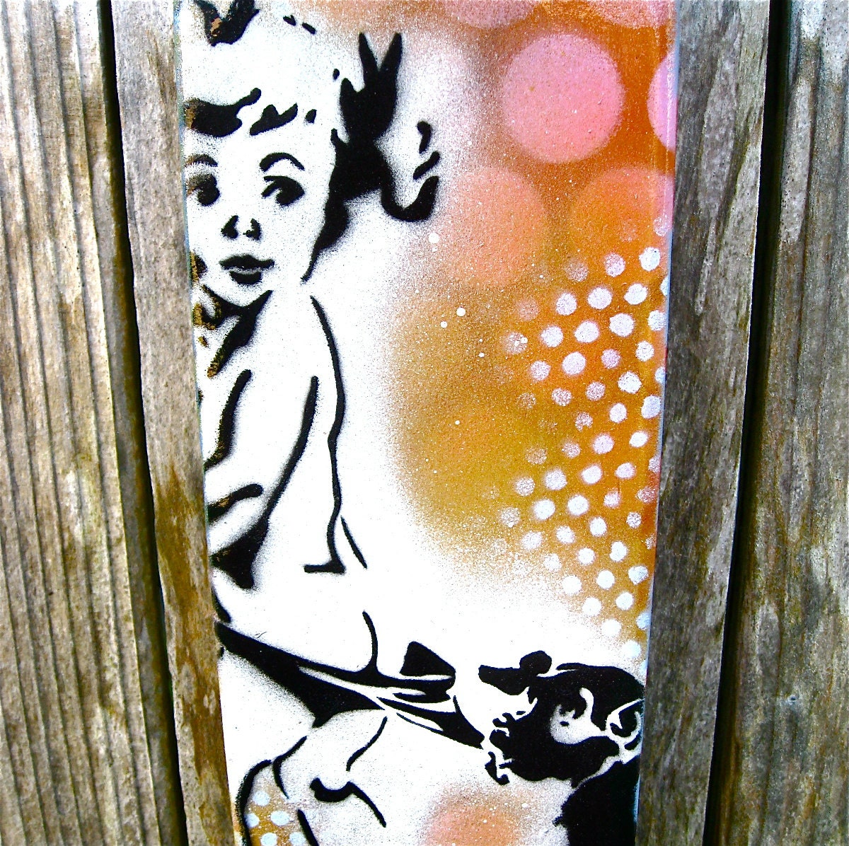 Graffiti Painting on Canvas Pop Art Style Original Artwork ... Coppertone Baby
