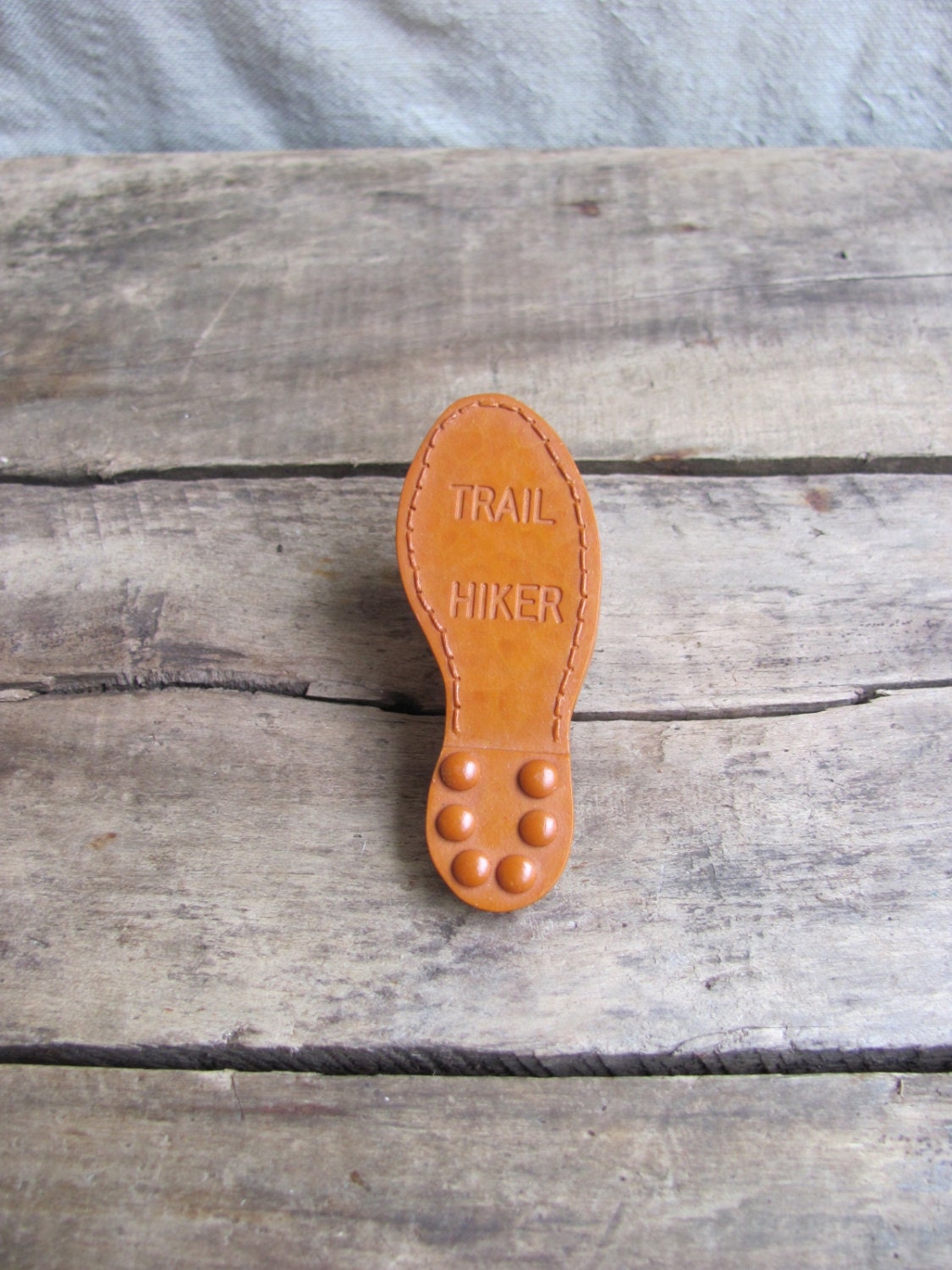 vintage TRAIL HIKER Boy Scouts neckerchief slide neal