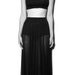 Black Bamboo Jersey 'Saga' Cropped Top