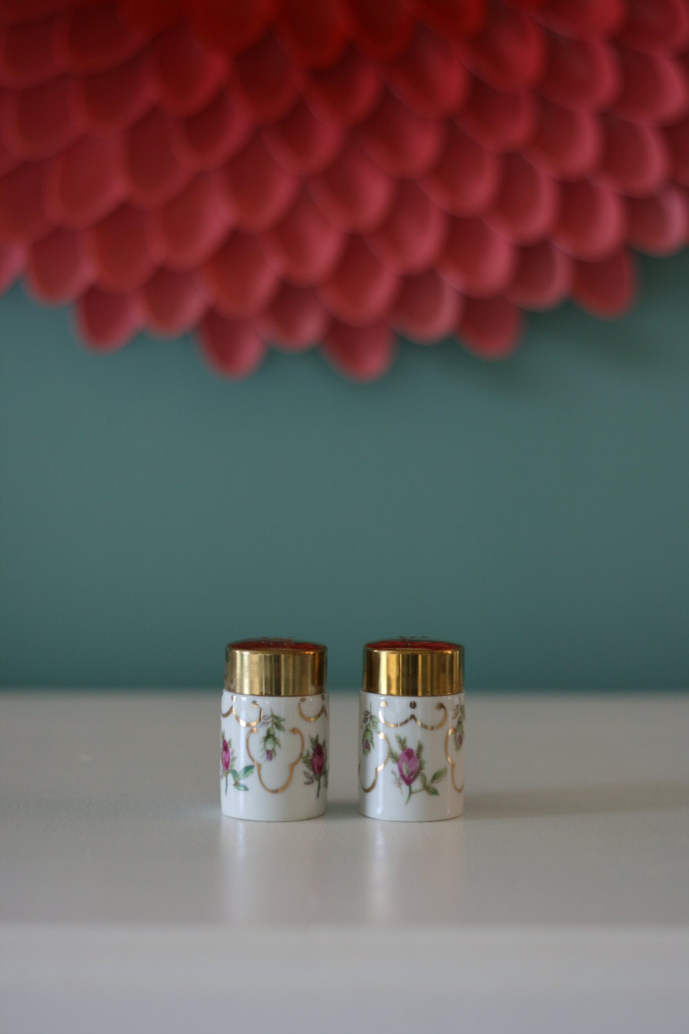 Vintage Hand Painted Salt and Pepper Shakers Made In Japan By I W Rice and Co
