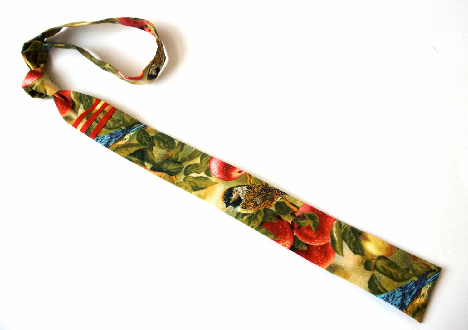 Men's Handmade Skinny Square Bottom Cotton Necktie Tie for Men