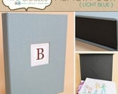 Personalized Baby Memory Box (Large 13" x 10" x 2")... Light Blue