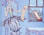 Romantic Fairy Tale Card - Blue