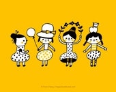 Doodle Girls - Print