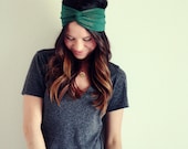 Emerald Glitz - Turban Style Headband