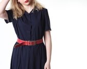 Vintage Lee Red Pink Leather Belt