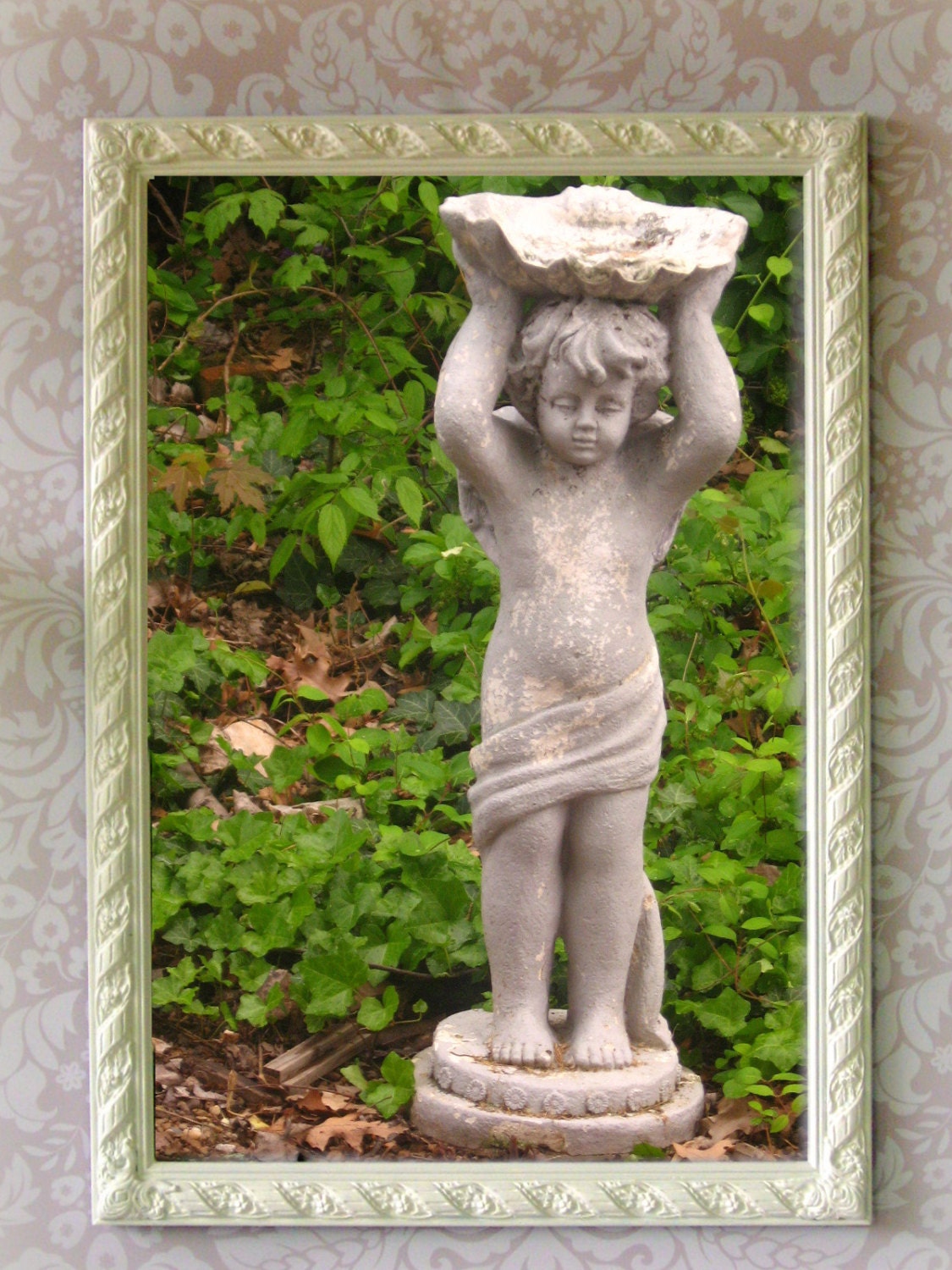 Cottage Chic White Mirror Shabby Chic  Rectangle