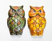 Two Vintage Owls