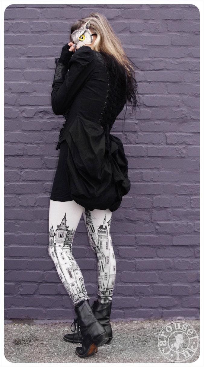GREY City  Leggings -  shark GREY Leggings - Womens leggings - xLARGE city tights