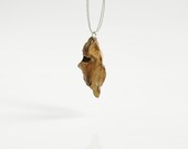 Juniper no 4. wooden pendant necklace. burl wood. nature jewelry. simple choker. handmade handcrafted jewelry for women