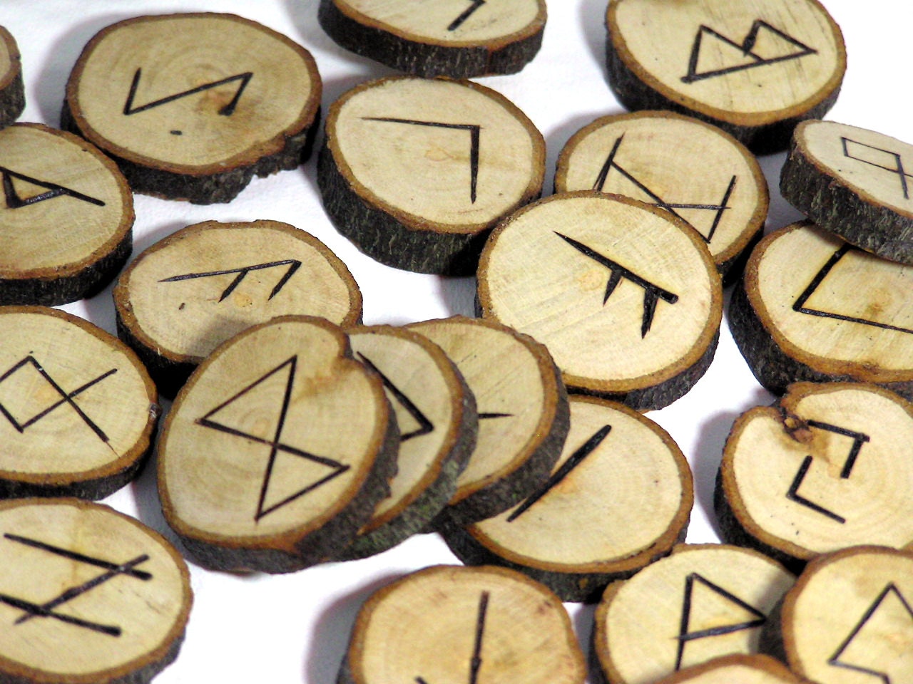 Forest Wood Futhark Runes - Pagan, Rune Set, Divination, Wiccan, Witch, Druid