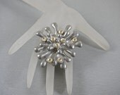 Vintage Christian Lacroix Anemone Pearl Brooch