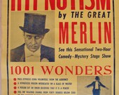 Vintage Hypnotist Advertising Poster