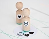 Enjoy Mini text Stamp with mint rubber