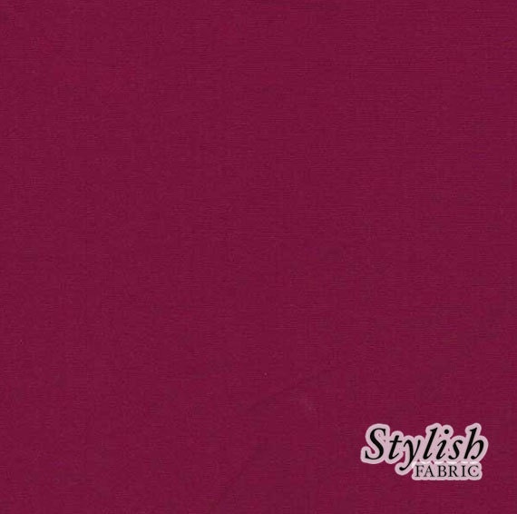 Dark MAGENTA Knit Fabric by the yard Dark MAGENTA solid Techno fabric Dark MAGENTA Fabric by the yard - 1 Yard