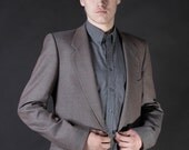 Yves Saint Laurent Umber Brown Mens Vintage Wool Jacket