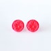Doily Polymer Clay Stud Earrings, Dainty Stamped Stud Earrings