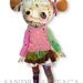 Trapita - articulated Paper Doll 9.4 inches -  puppet rag doll halloween monsters freak creatures art doll fantasy