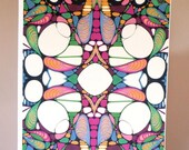 Now's The Only Time I Know - A1 Giclee Art Print - wall art, wall decor, poster art, geometric art, trippy art, psychedelic pattern