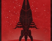 Mass Effect, Reaper, Video Games, Poster, Art Print, 18 x 24