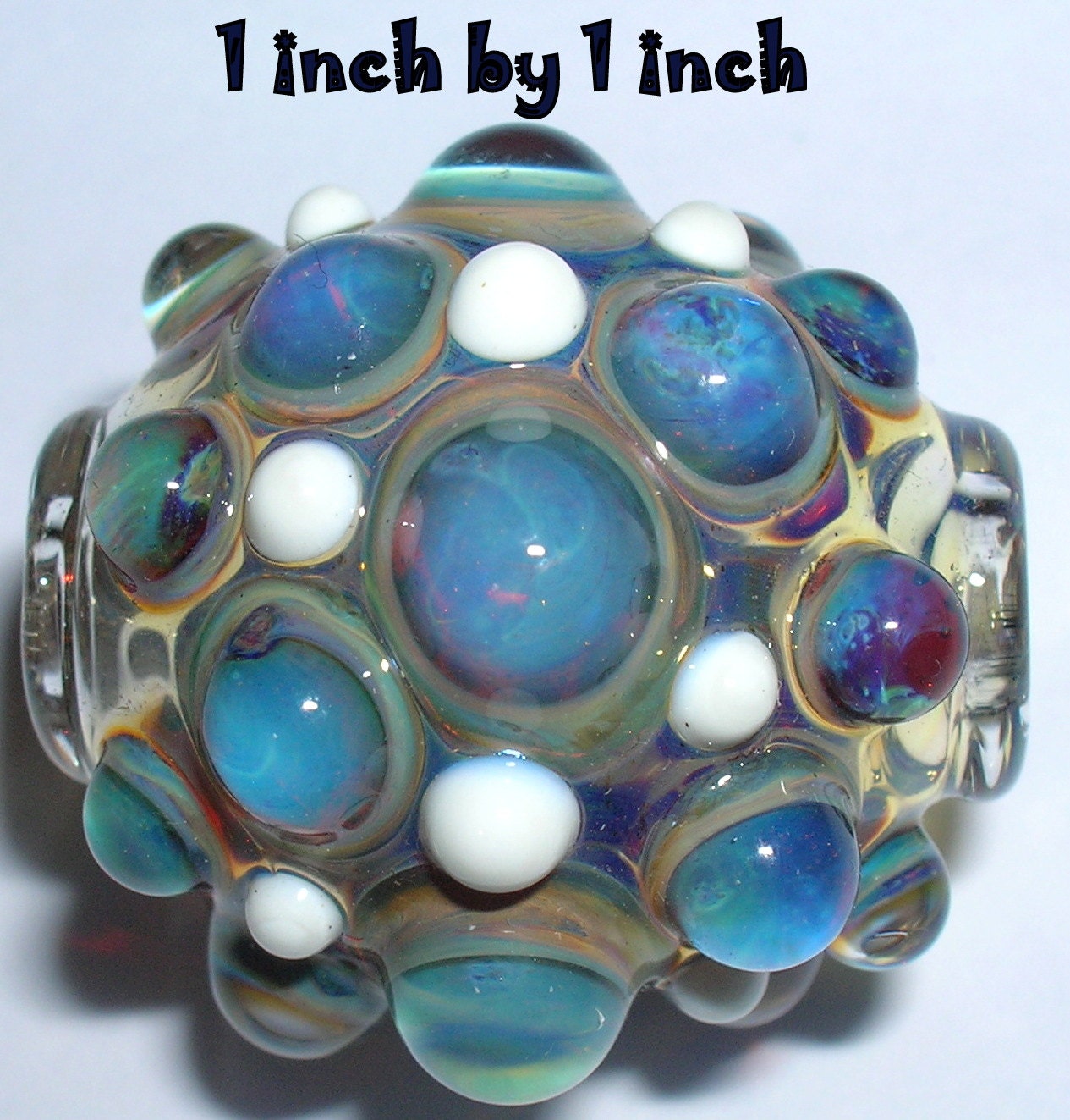 Beau Hawn Handmade Lampwork Boro Borosilicate Pyrex Bead GLASSADDiCT  Hollow Blown Focal  PURPLE BLOWN Bead